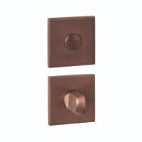 Intersteel WC-sluiting verdekt 53x53x6mm met stift 6-8mm PVD Brons