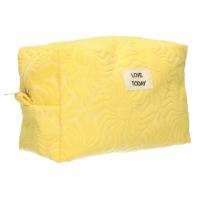 Traveller Toilettas badstof sunny geel 21,5cm x 19cm
