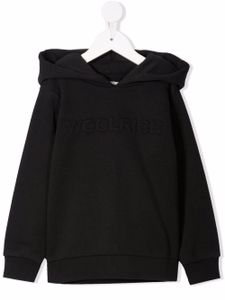 Woolrich Kids hoodie à logo embossé - Noir