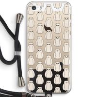 Uilen: iPhone 5 / 5S / SE Transparant Hoesje met koord