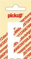 Plakletter Nobel Sticker witte letter E - Pickup