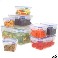 Set van stapelbare en luchtdichte voedselcontainers Max Home 27 x 12 x 20 cm 6 Stuks