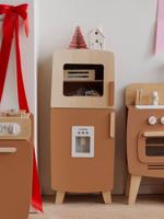 FSC® houten koelkast karamel