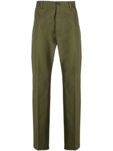 DSQUARED2 pantalon droit à logo imprimé - Vert