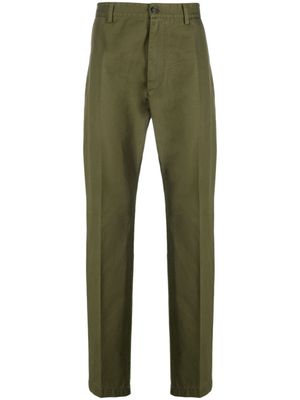 DSQUARED2 pantalon droit à logo imprimé - Vert