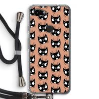 Kat: Pixel 3a Transparant Hoesje met koord