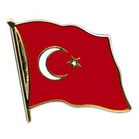 Pin Vlag Turkije - 2 cm - vlaggen speldje - supporter - mini broche