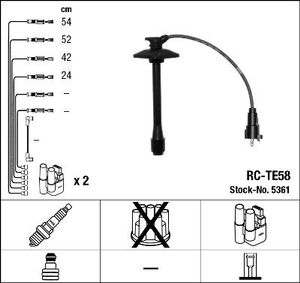 Bougiekabelset RCTE58