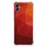 Shockproof Case voor Samsung Galaxy A04e Polygon Red - thumbnail