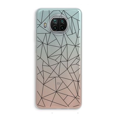 Geometrische lijnen zwart: Xiaomi Mi 10T Lite 5G Transparant Hoesje