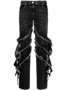 Blumarine jean à volants - Noir