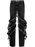 Blumarine jean à volants - Noir