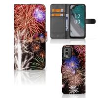 Nokia C32 | Wallet Case | met Pasjes | Vuurwerk