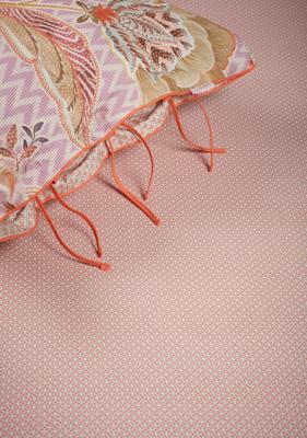 Pip Studio Hoeslaken Cross Stitch Koraal 140x200cm