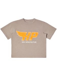 Heron Preston t-shirt en coton à logo imprimé - Gris