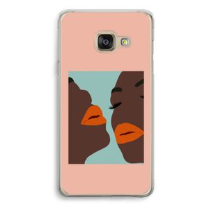 Orange lips: Samsung A3 (2017) Transparant Hoesje