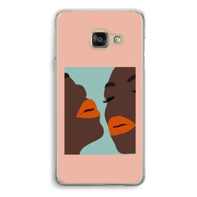 Orange lips: Samsung A3 (2017) Transparant Hoesje