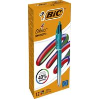 BIC Colours Smooth Gradiant 4-kleurenbalpen, medium, groen