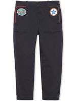 Gucci Kids pantalon à patch étoile - Bleu - thumbnail