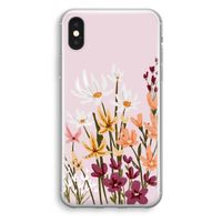 Painted wildflowers: iPhone XS Transparant Hoesje