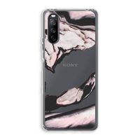 Roze stroom: Sony Xperia 10 III Transparant Hoesje