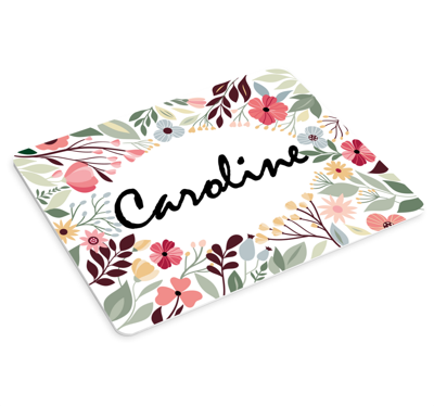 Bloemen muismat Bloemen gepersonaliseerd