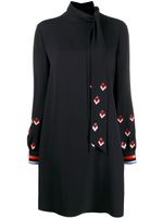 Valentino Garavani robe brodée de sequins à manches longues - Noir