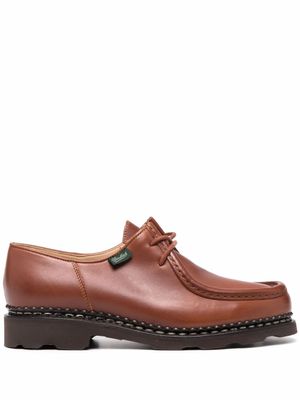 Paraboot mocassins en cuir à lacets - Marron