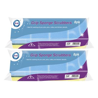 Schuur sponzen - 16x - schoonmaak spons - afwas / keuken / huishouden