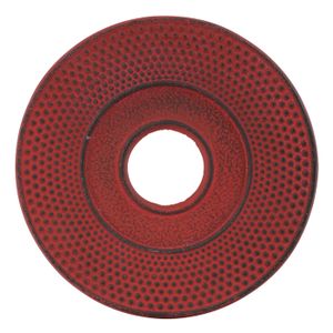 Gietijzeren Theepot Onderzetter Rood - 14cm