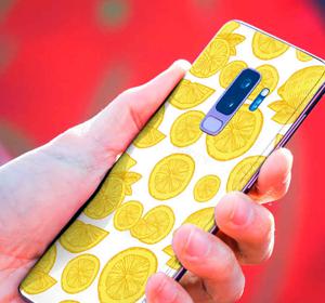 Samsung mobiel stickers Sinaasappel en citroen schets samsung