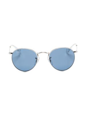 RAY-BAN JUNIOR lunettes de soleil à monture ronde - Argent