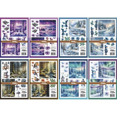 Crealies • bundel 8 knipvellen winter a-h