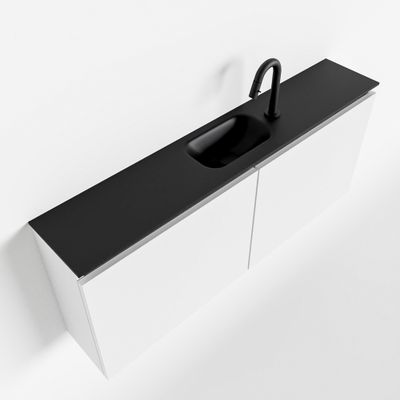 Toiletmeubel Mondiaz Ture | 120 cm | Meubelkleur Talc | Eden wastafel Urban Midden | 1 kraangat