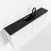 Toiletmeubel Mondiaz Ture | 120 cm | Meubelkleur Talc | Eden wastafel Urban Midden | 1 kraangat