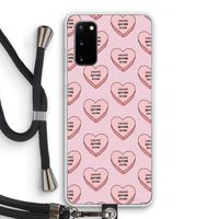 Chicks before dicks: Samsung Galaxy S20 Transparant Hoesje met koord