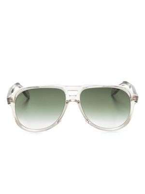 Cutler & Gross lunettes de soleil à monture pilote - Tons neutres