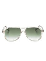 Cutler & Gross lunettes de soleil à monture pilote - Tons neutres