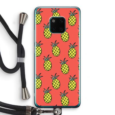 Ananas: Huawei Mate 20 Pro Transparant Hoesje met koord