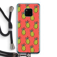 Ananas: Huawei Mate 20 Pro Transparant Hoesje met koord
