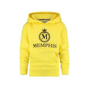 Vingino Memphis Depay hoodie Nomani met logo felgeel
