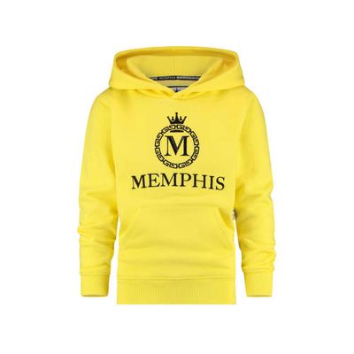Vingino Memphis Depay hoodie Nomani met logo felgeel