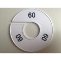 Maatring 11 cm wit/zwart 60