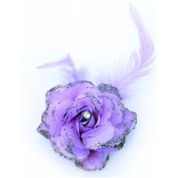 Paarse bloem op speld - thumbnail