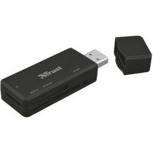 Trust NANGA USB 3.0 (3.1 Gen 1) Type-A Zwart geheugenkaartlezer
