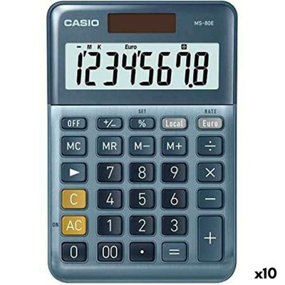 Rekenmachine Casio MS-80E Blauw (10 Stuks)