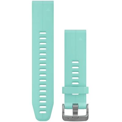 QuickFit 20 horlogebandje - Vorstblauw silicone Horlogeband