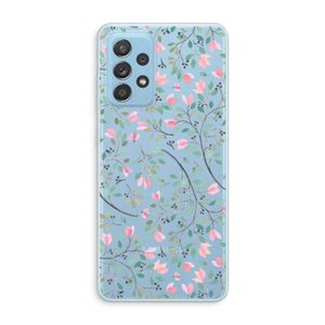 Sierlijke bloemen: Samsung Galaxy A73 Transparant Hoesje