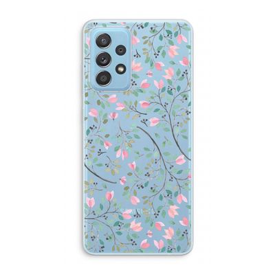 Sierlijke bloemen: Samsung Galaxy A73 Transparant Hoesje