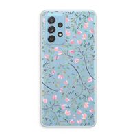 Sierlijke bloemen: Samsung Galaxy A73 Transparant Hoesje